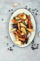 Roasted root vegetables. photo