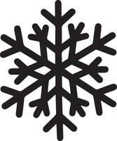invierno copos de nieve negro aislado silueta íconos en un blanco antecedentes vector