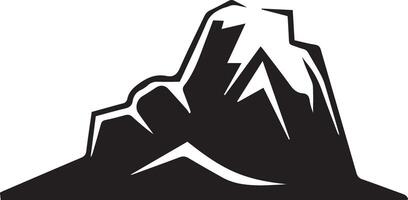 Mountain Icons on white Background. Illustration. vector