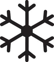 winter snowflakes black isolated silhouette icons on a white background vector