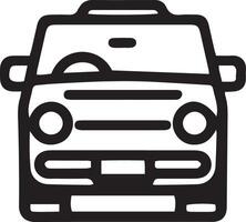 Car icon in linear style. Transport symbol. illustration. vector