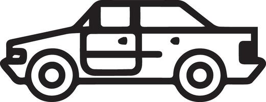 Car icon in linear style. Transport symbol. illustration. vector