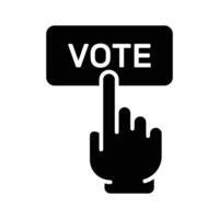 Online voting button design, ready to use creative vector