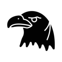 American patriot symbol, ready to use icon of eagle vector