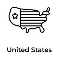 Get this handy usa map design, ready for premium use vector