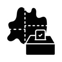 Electoral place icon design, polling station vector