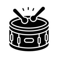 An easy to use of snare drum, editable icon design vector