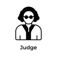 Have a look at this premium icon of judge, professional worker and employee vector