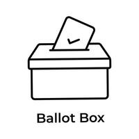 descargar esta prima icono de votación caja, editable vector