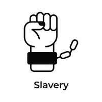 Grab this amazing icon of slavery, ready to use vector