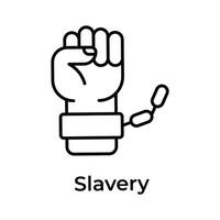 Grab this amazing icon of slavery, ready to use vector