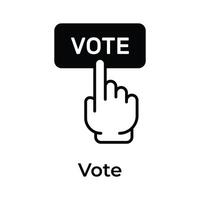 Online voting button design, ready to use creative vector