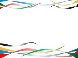 abstract background with colorful curves, olympic background for sport games, business, modern style vector