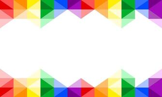 Abstract background with rainbow prism bars, geometric shape for pride month, rainbow flag theme, modern stye vector