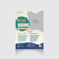 We are Hiring flyer vector