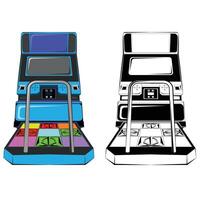 Arcade Dance Game Dance Revolution vector