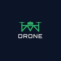 Abstract Drone Logo Design Template vector