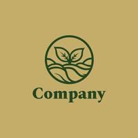 Creative Agriculture Logo Design Template vector