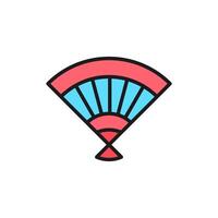 hand fan icon for mobile, web etc.concepts.isolated white background vector
