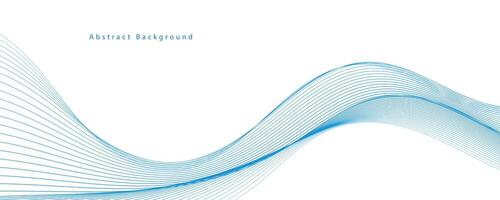 Abstract background with blue wavy lines. EPS10 vector