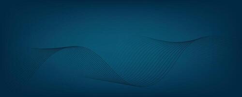 Abstract blue gradient background with waves. EPS10 vector