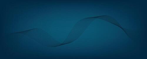 Abstract blue gradient background with waves. EPS10 vector