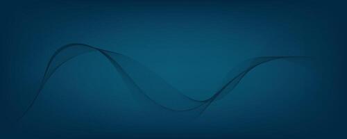 Abstract blue gradient background with waves. EPS10 vector