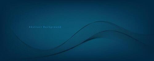 Abstract background with blue wavy lines. EPS10 vector