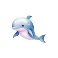 Delfin isoliert detailliert Aquarell Hand gezeichnet Gemälde Illustration png