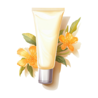 Sunblock Cream Isolated Detailed Watercolor Hand Drawn Painting Illustration png