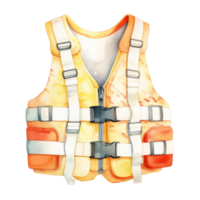 Life Vest Isolated Detailed Watercolor Hand Drawn Painting Illustration png