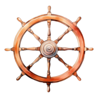 schepen wiel geïsoleerd gedetailleerd waterverf hand- getrokken schilderij illustratie png