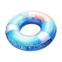 Pool Float Isolated Detailed Watercolor Hand Drawn Painting Illustration png