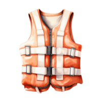 Life Vest Isolated Detailed Watercolor Hand Drawn Painting Illustration png