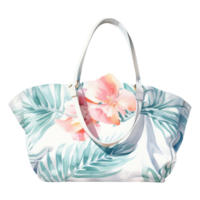 Beach Bag Isolated Detailed Watercolor Hand Drawn Painting Illustration png
