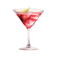 Martini Cocktail Isolated Detailed Watercolor Hand Drawn Painting Illustration png