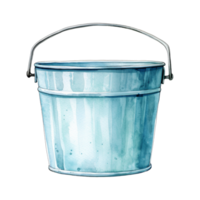 Bucket Isolated Detailed Watercolor Hand Drawn Painting Illustration png