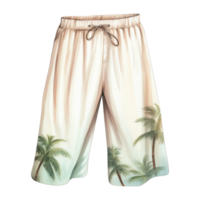 plage un pantalon isolé détaillé aquarelle main tiré La peinture illustration png