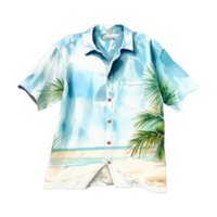 playa camisa aislado detallado acuarela mano dibujado pintura ilustración png