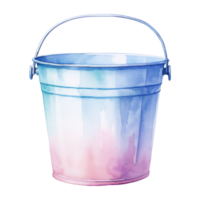 Bucket Isolated Detailed Watercolor Hand Drawn Painting Illustration png