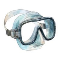 lo snorkeling maschera isolato dettagliato acquerello mano disegnato pittura illustrazione png