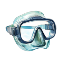 lo snorkeling maschera isolato dettagliato acquerello mano disegnato pittura illustrazione png