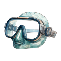 lo snorkeling maschera isolato dettagliato acquerello mano disegnato pittura illustrazione png