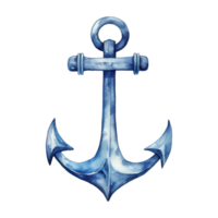 Anchor Isolated Detailed Watercolor Hand Drawn Painting Illustration png