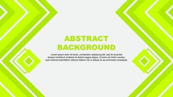 Abstract Background Design Template. Abstract Banner Wallpaper Illustration. Lime Green Design vector