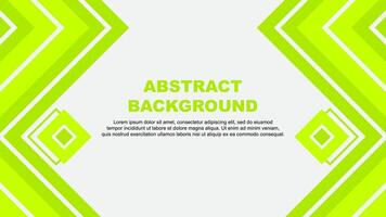 Abstract Background Design Template. Abstract Banner Wallpaper Illustration. Lime Green Design vector