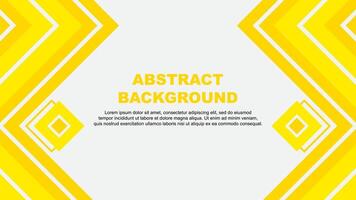 Abstract Background Design Template. Abstract Banner Wallpaper Illustration. Yellow Design vector