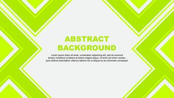 Abstract Background Design Template. Abstract Banner Wallpaper Illustration. Lime Green vector