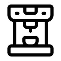 Simple Coffee Machine icon. The icon can be used for websites, print templates, presentation templates, illustrations, etc vector