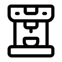 Simple Coffee Machine icon. The icon can be used for websites, print templates, presentation templates, illustrations, etc vector